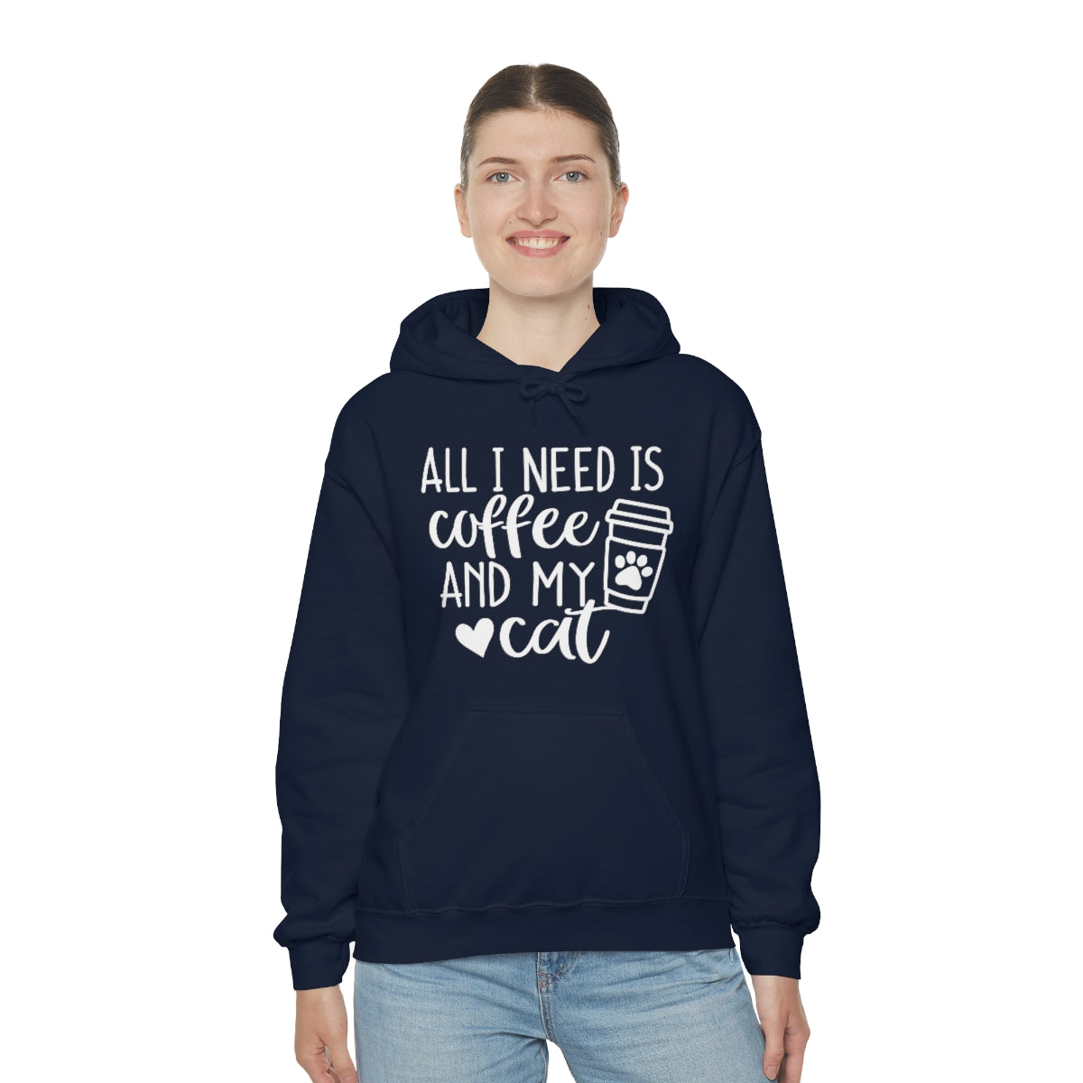 P- All I Need Is Coffee and My Cat Hoodie