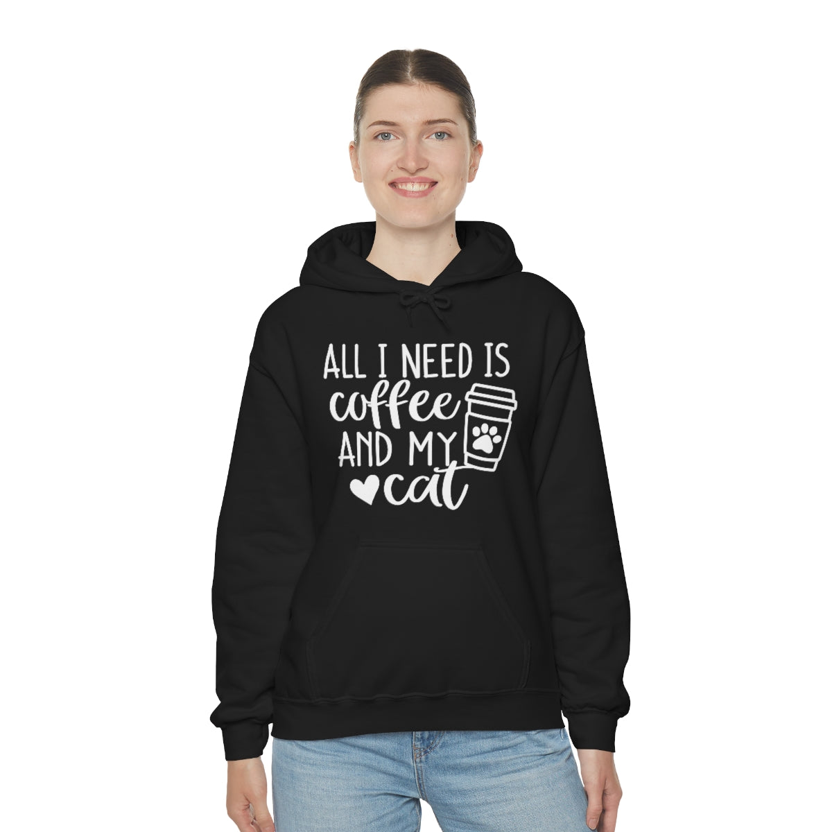 P- All I Need Is Coffee and My Cat Hoodie