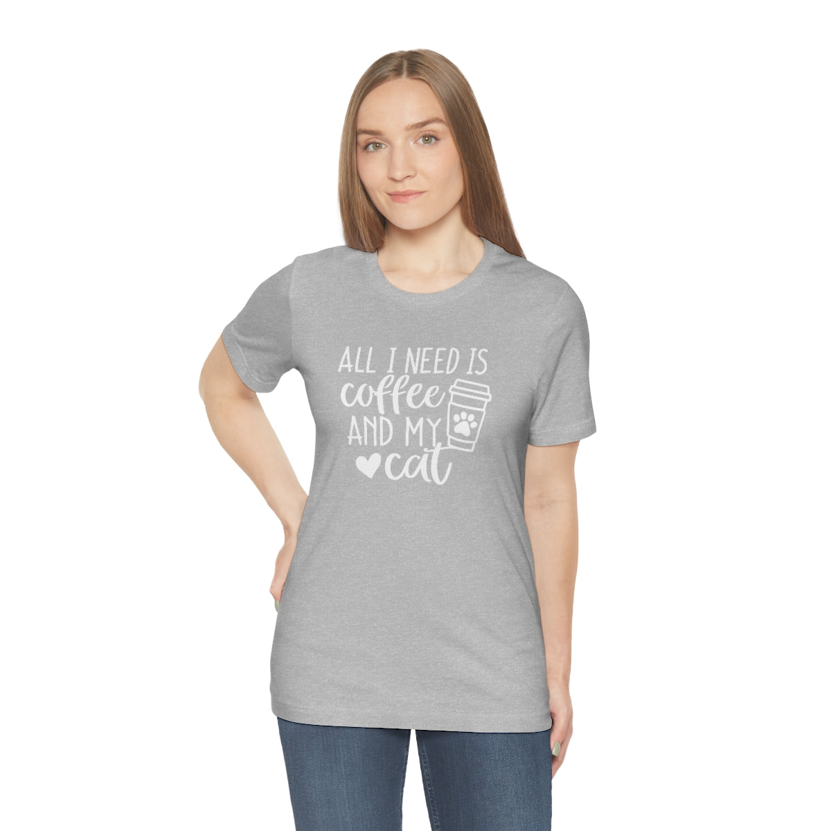 P- All I Need is Coffee and My Cat Tee
