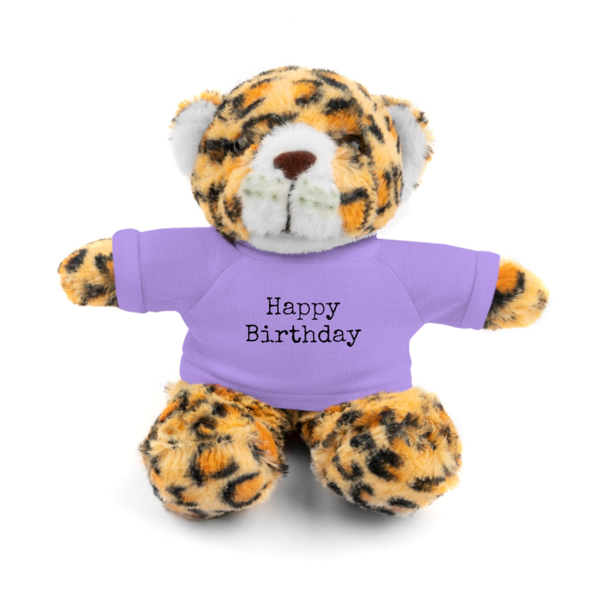 SA- Happy Birthday Black Font Stuffed Animals with Tee