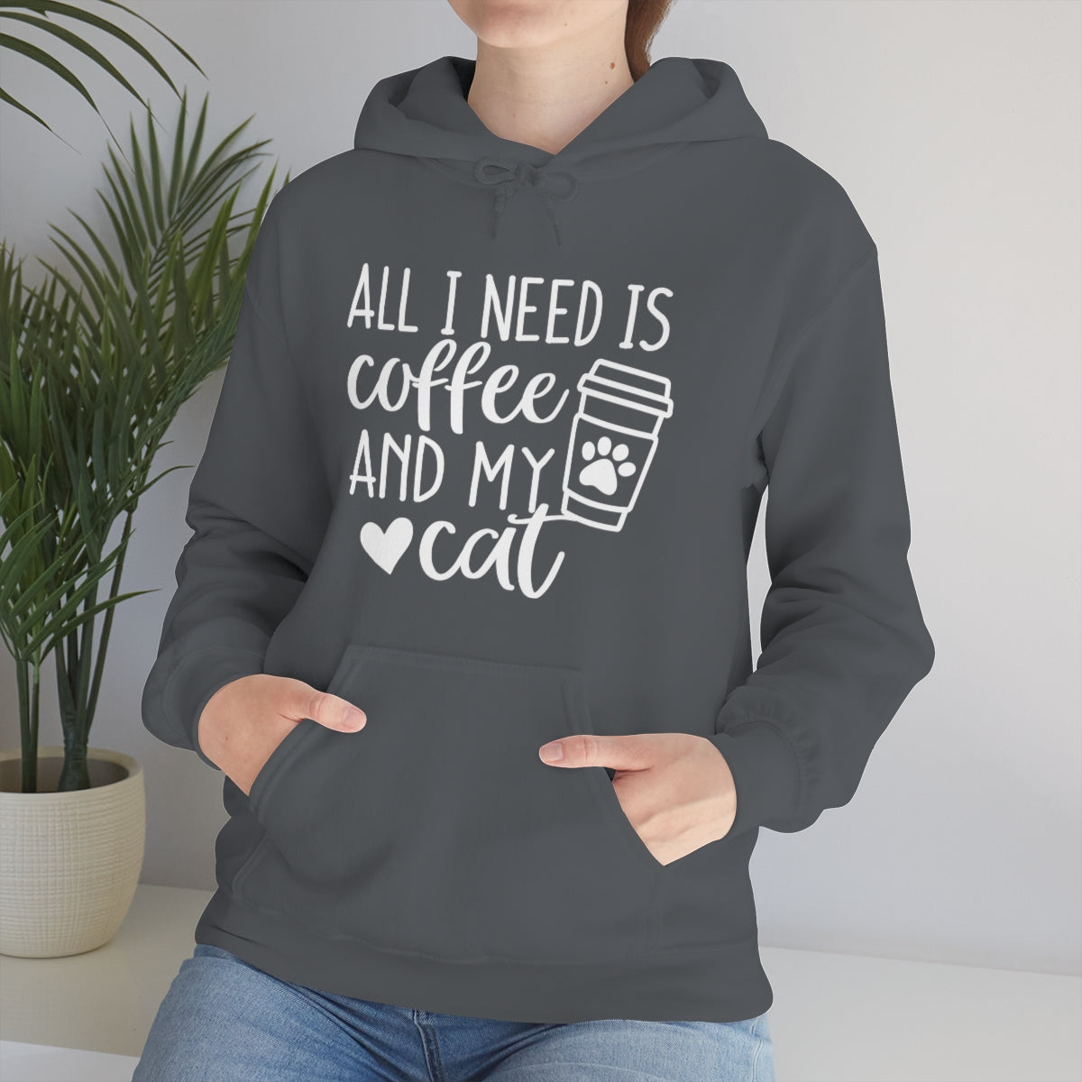 P- All I Need Is Coffee and My Cat Hoodie