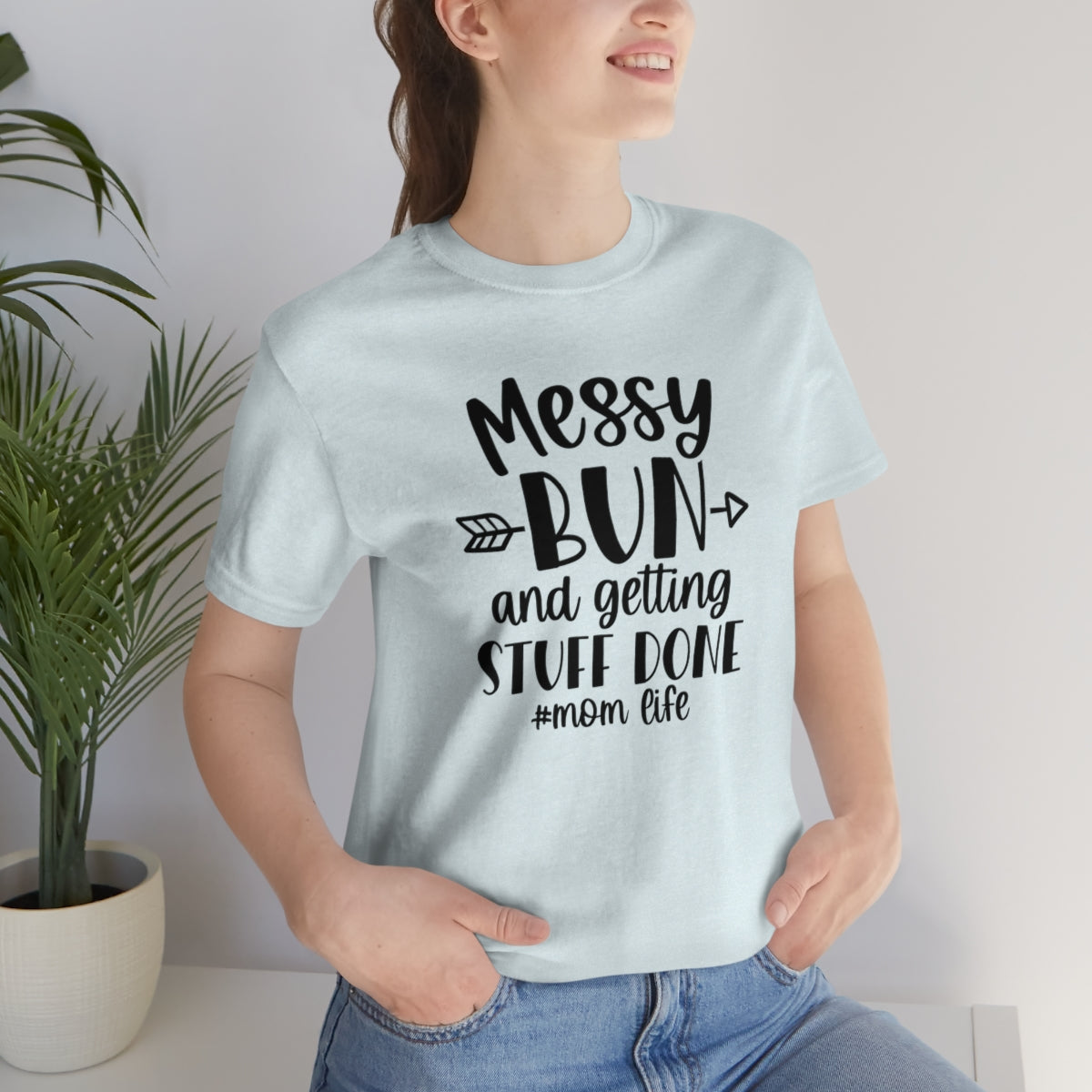 M- Messy Bun Tee