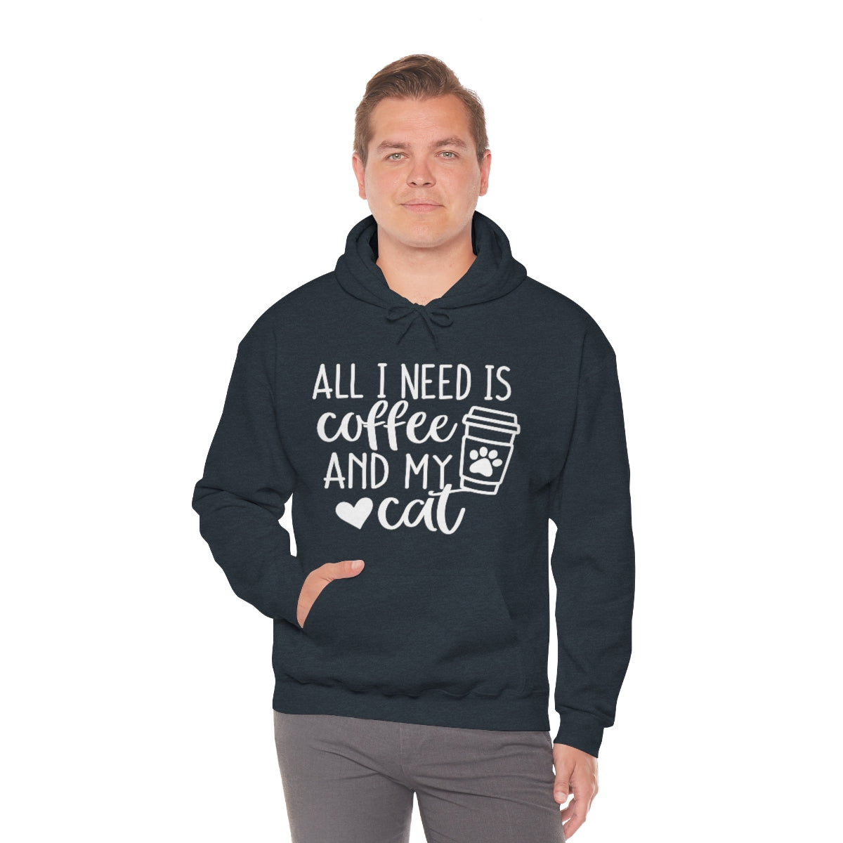 P- All I Need Is Coffee and My Cat Hoodie