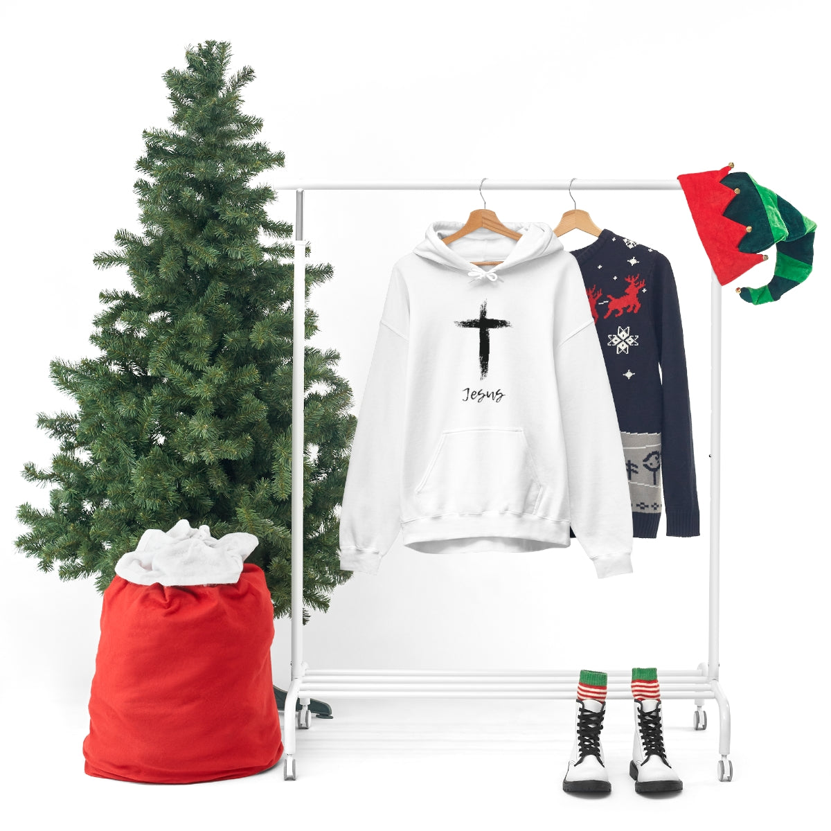 C- Jesus Cross Hoodie