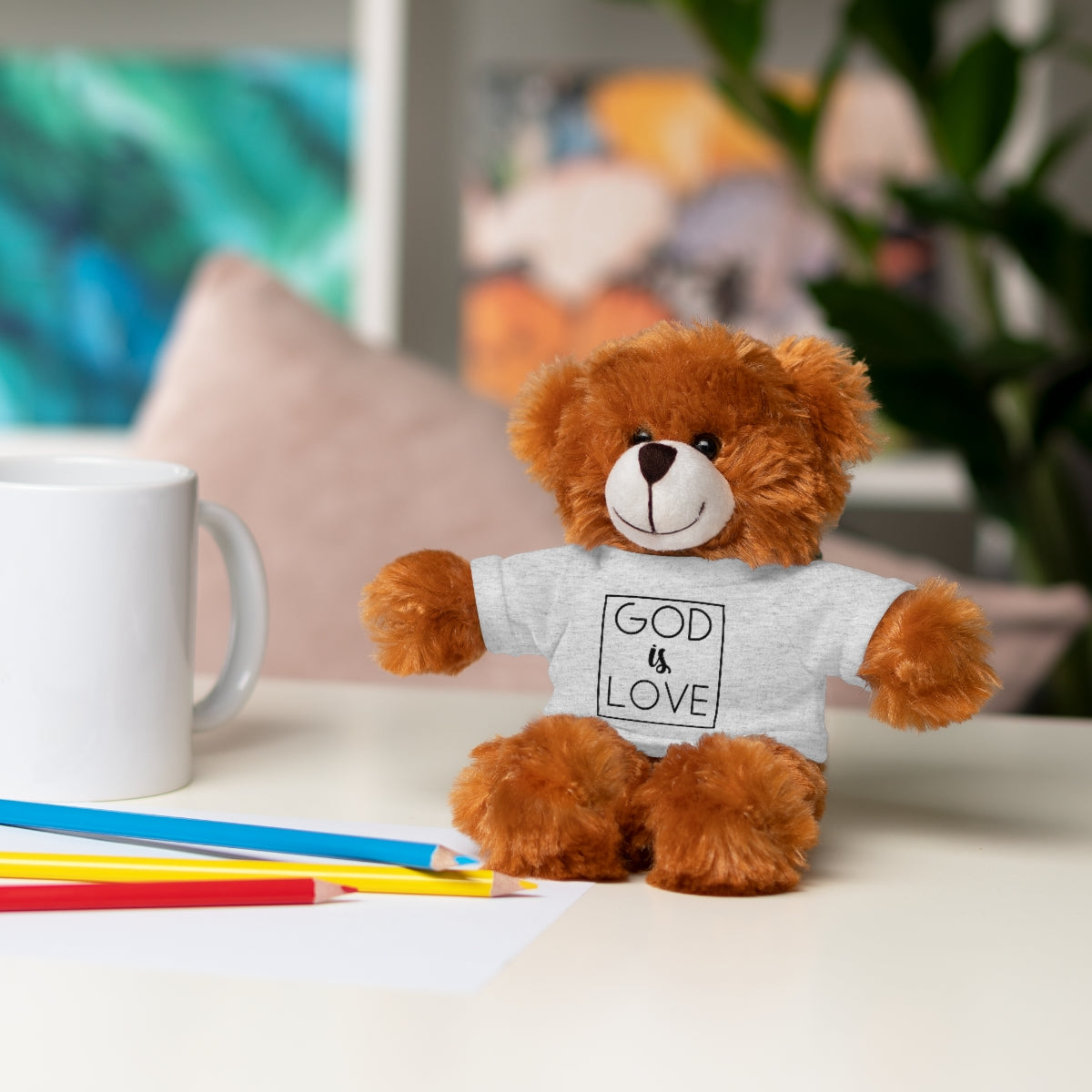 C- God Is Love Stuffed Animals with Tee