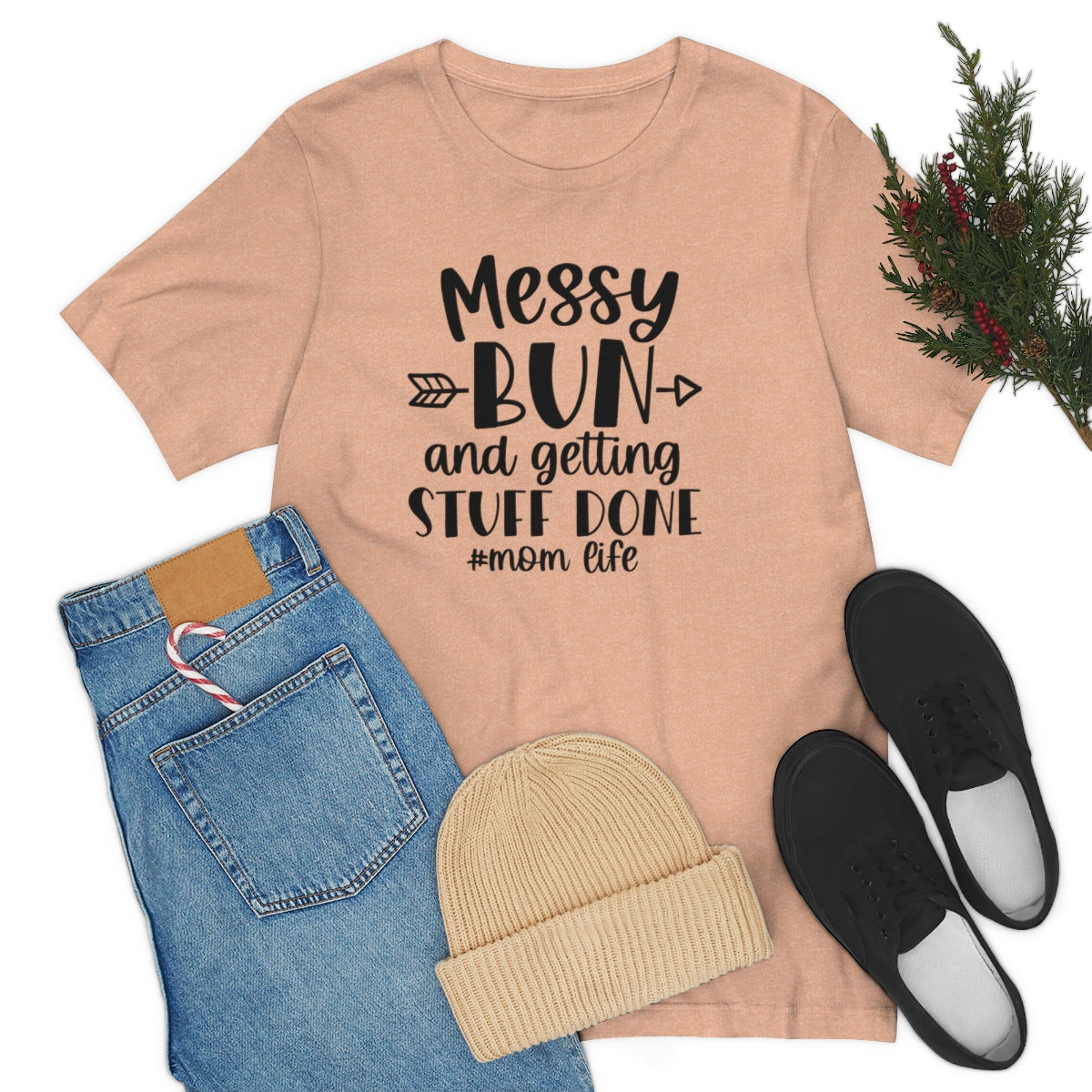 M- Messy Bun Tee