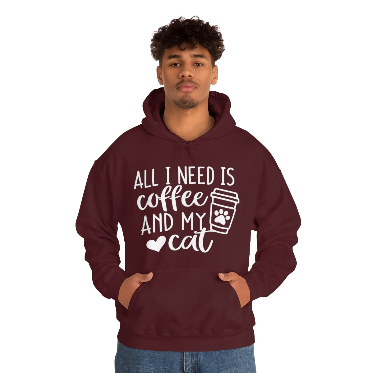 P- All I Need Is Coffee and My Cat Hoodie