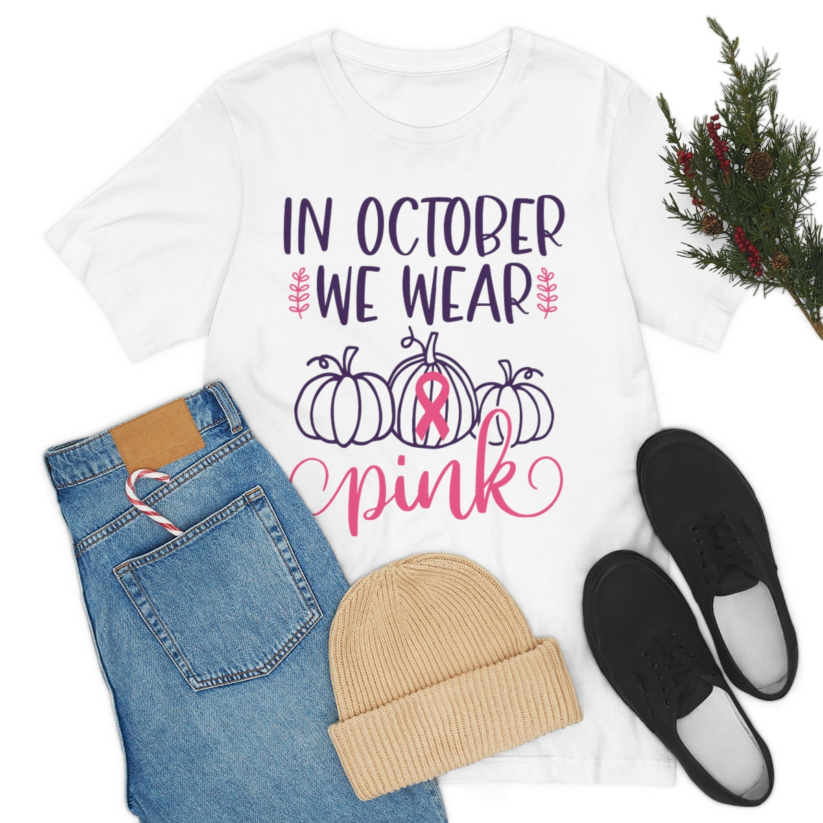 CAN- In October We Wear Pink Tee