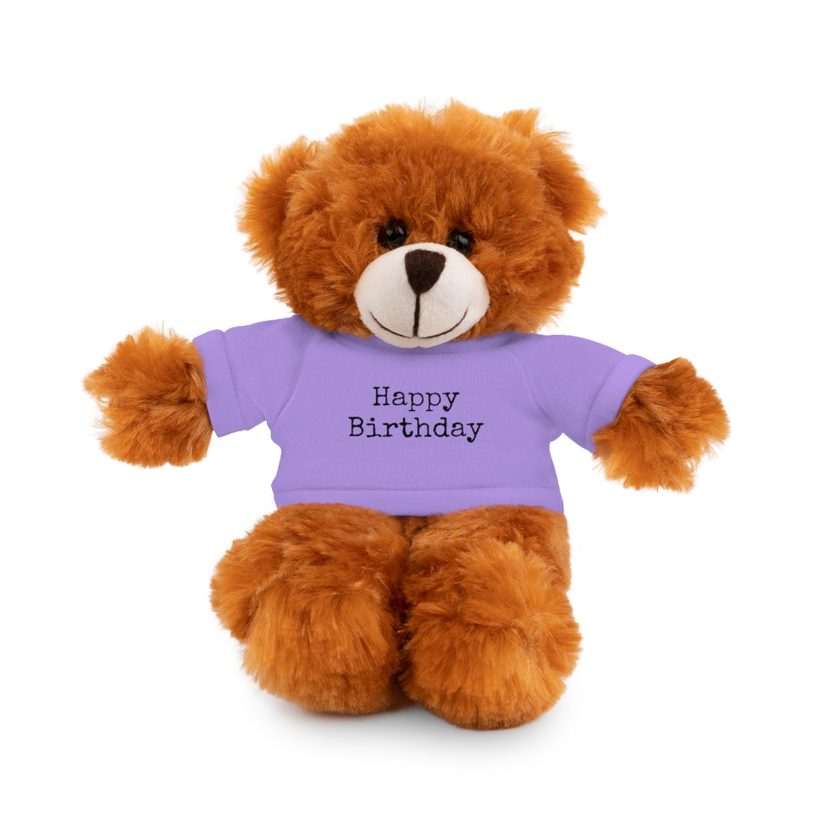SA- Happy Birthday Black Font Stuffed Animals with Tee