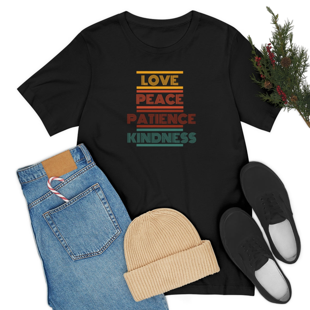 C- Love Peace Patience Tee
