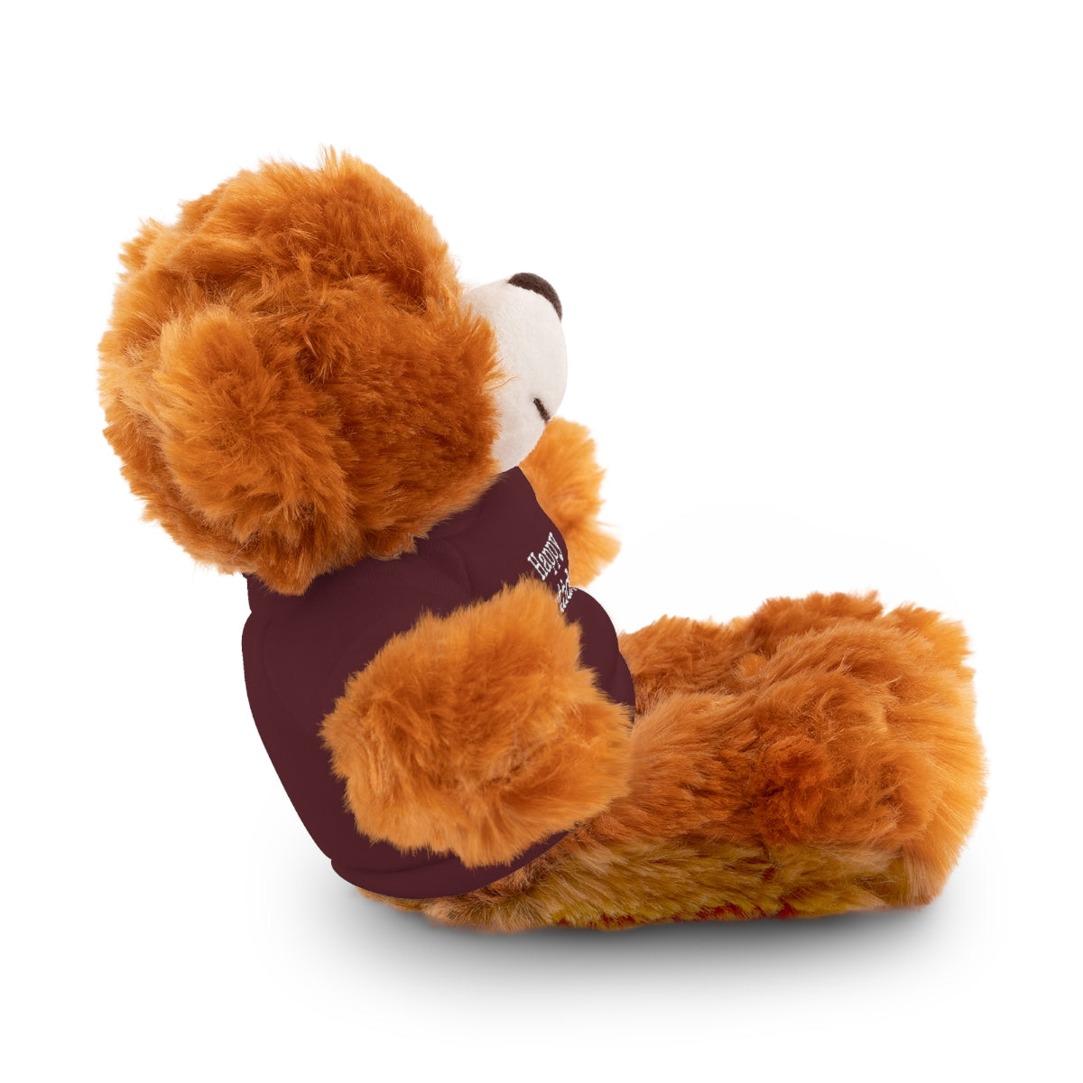 SA- Happy Birthday White Font Stuffed Animals with Tee