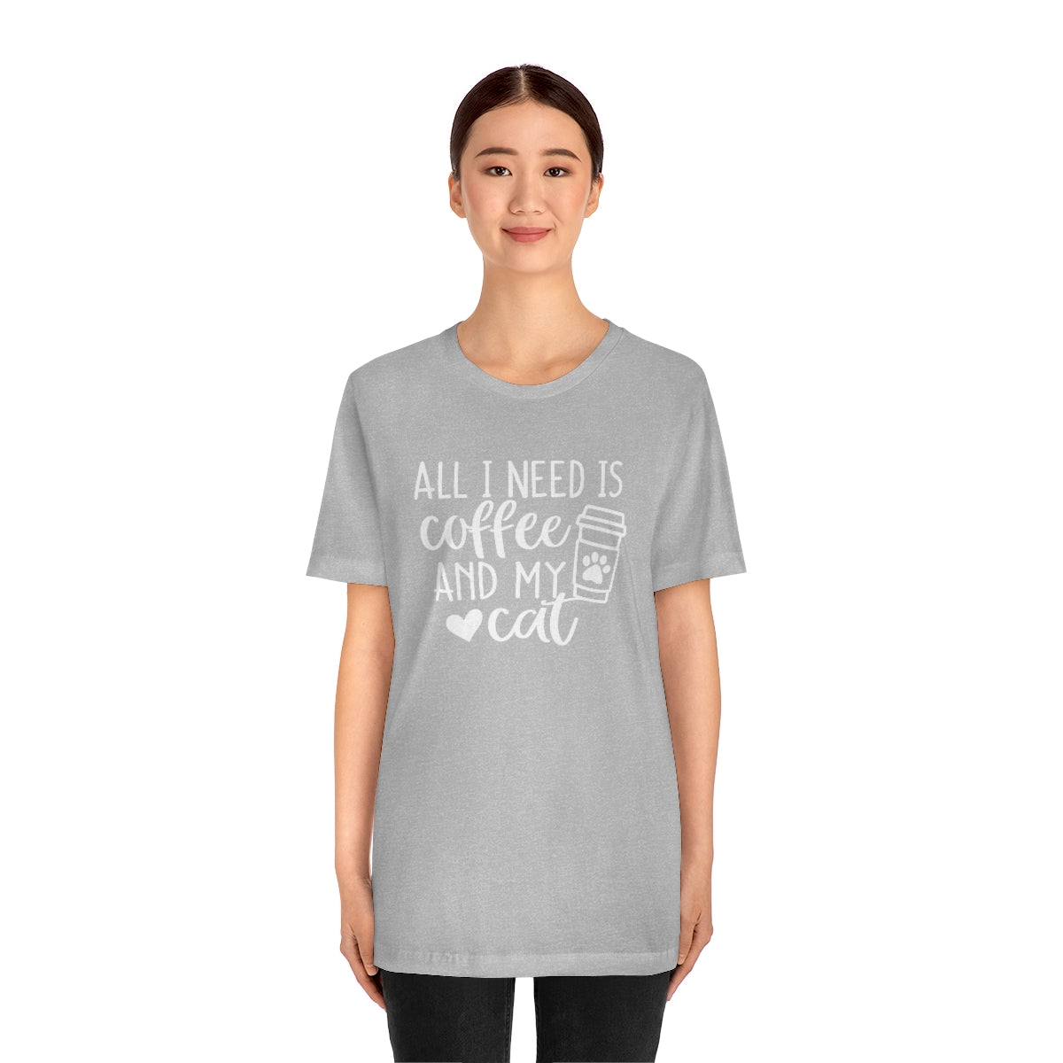 P- All I Need is Coffee and My Cat Tee
