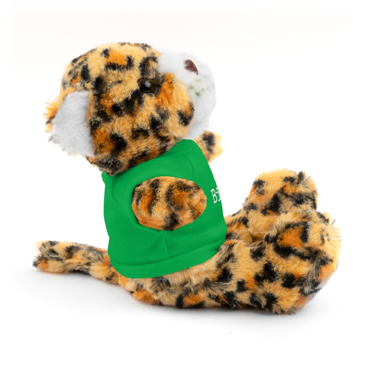 SA- Happy Birthday White Font Stuffed Animals with Tee