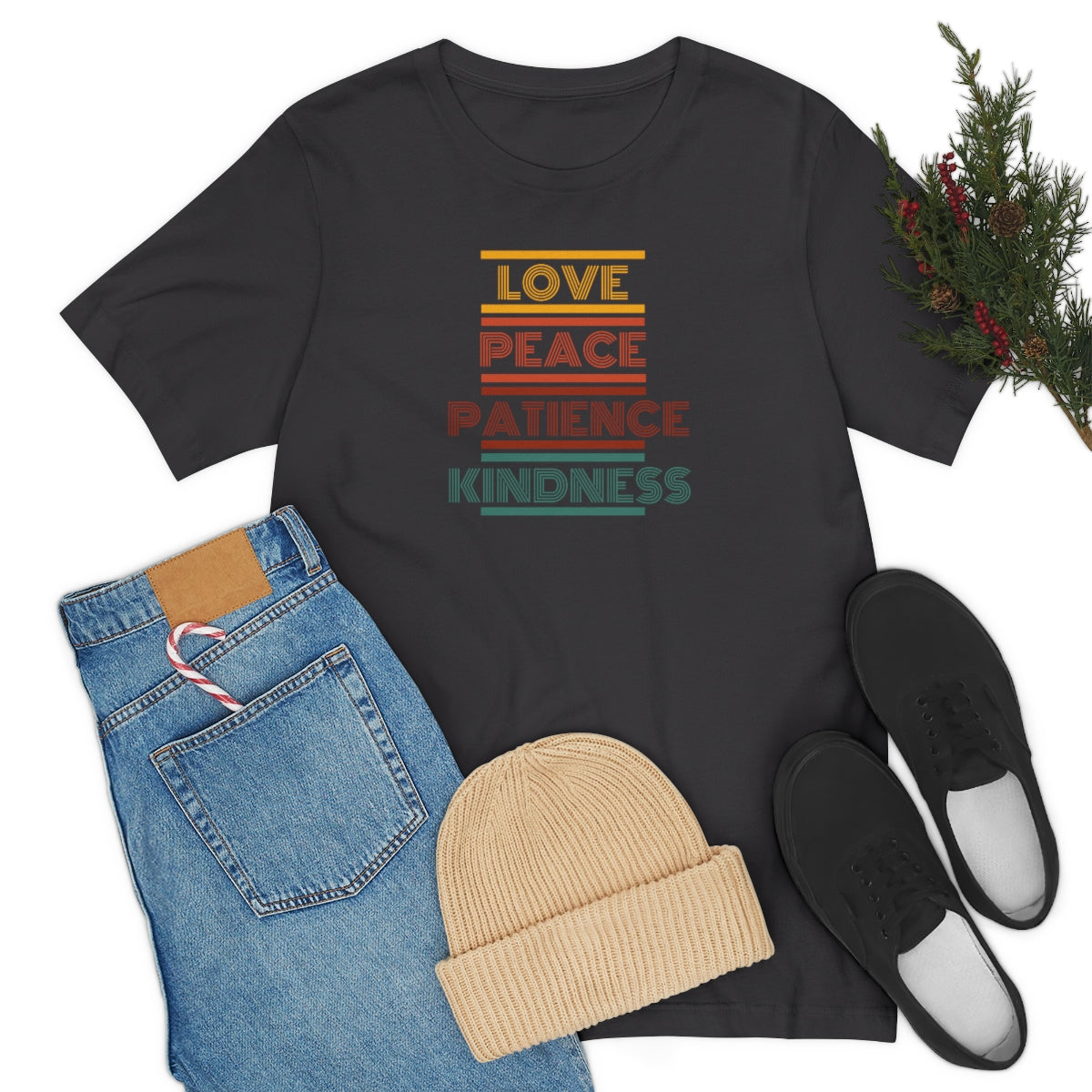 C- Love Peace Patience Tee