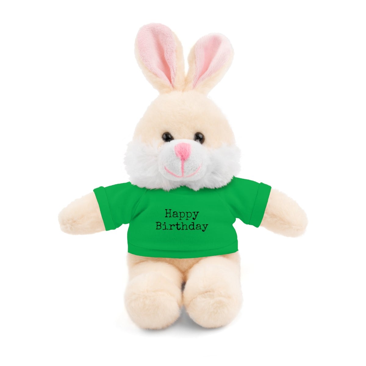 SA- Happy Birthday Black Font Stuffed Animals with Tee