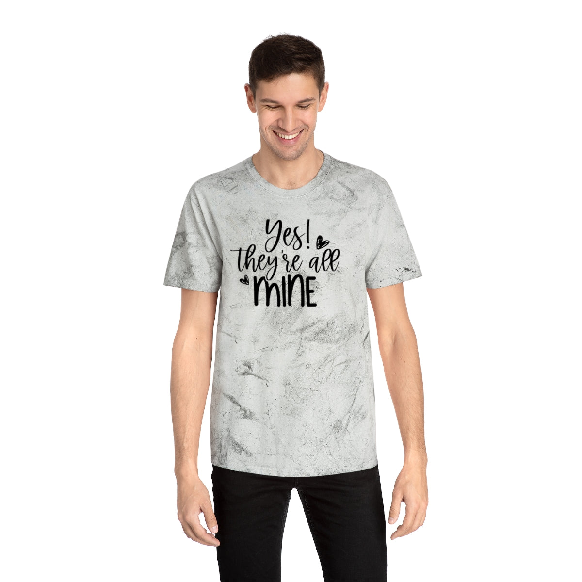 M- Yes They're All Mine Color Blast Tee