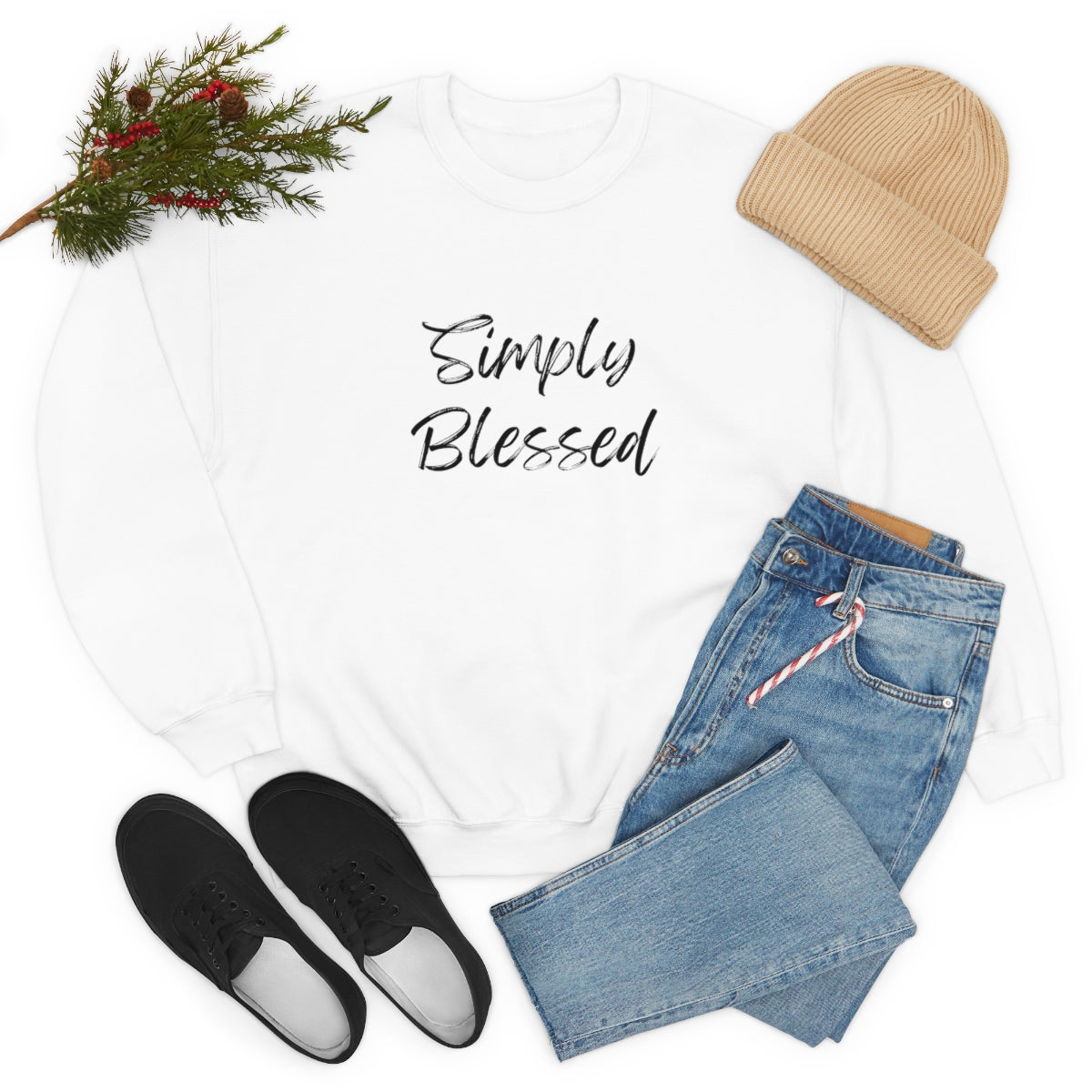 C- Simply Blessed Crewneck Sweatshirt
