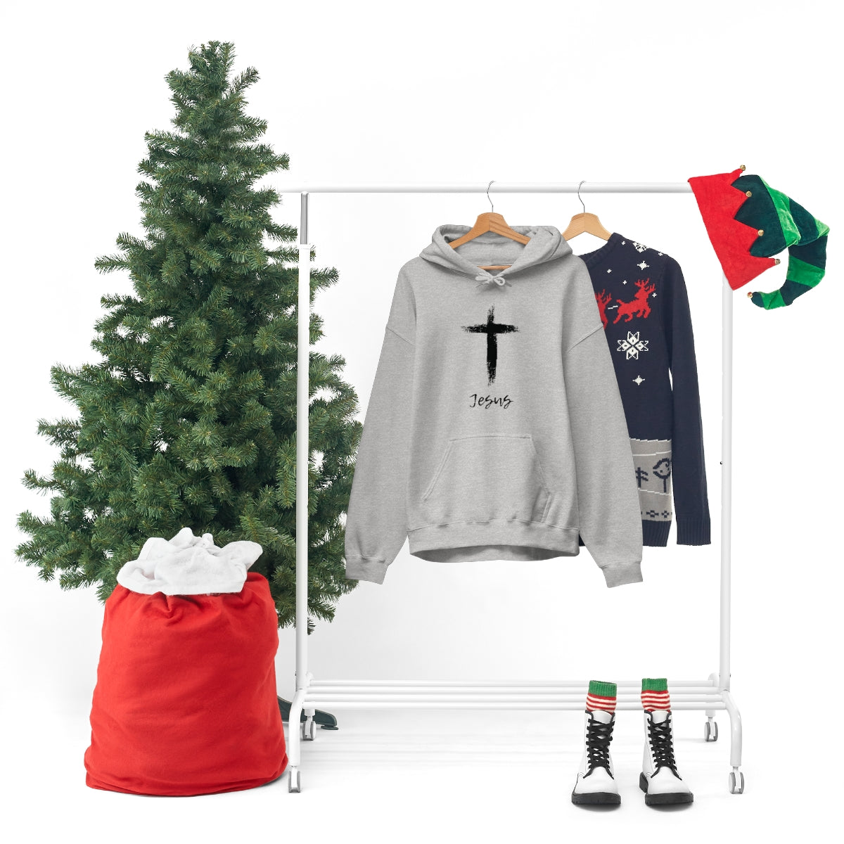 C- Jesus Cross Hoodie