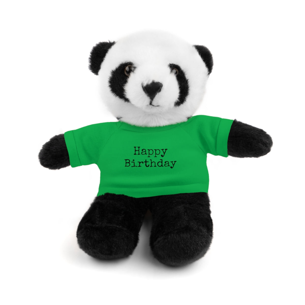 SA- Happy Birthday Black Font Stuffed Animals with Tee