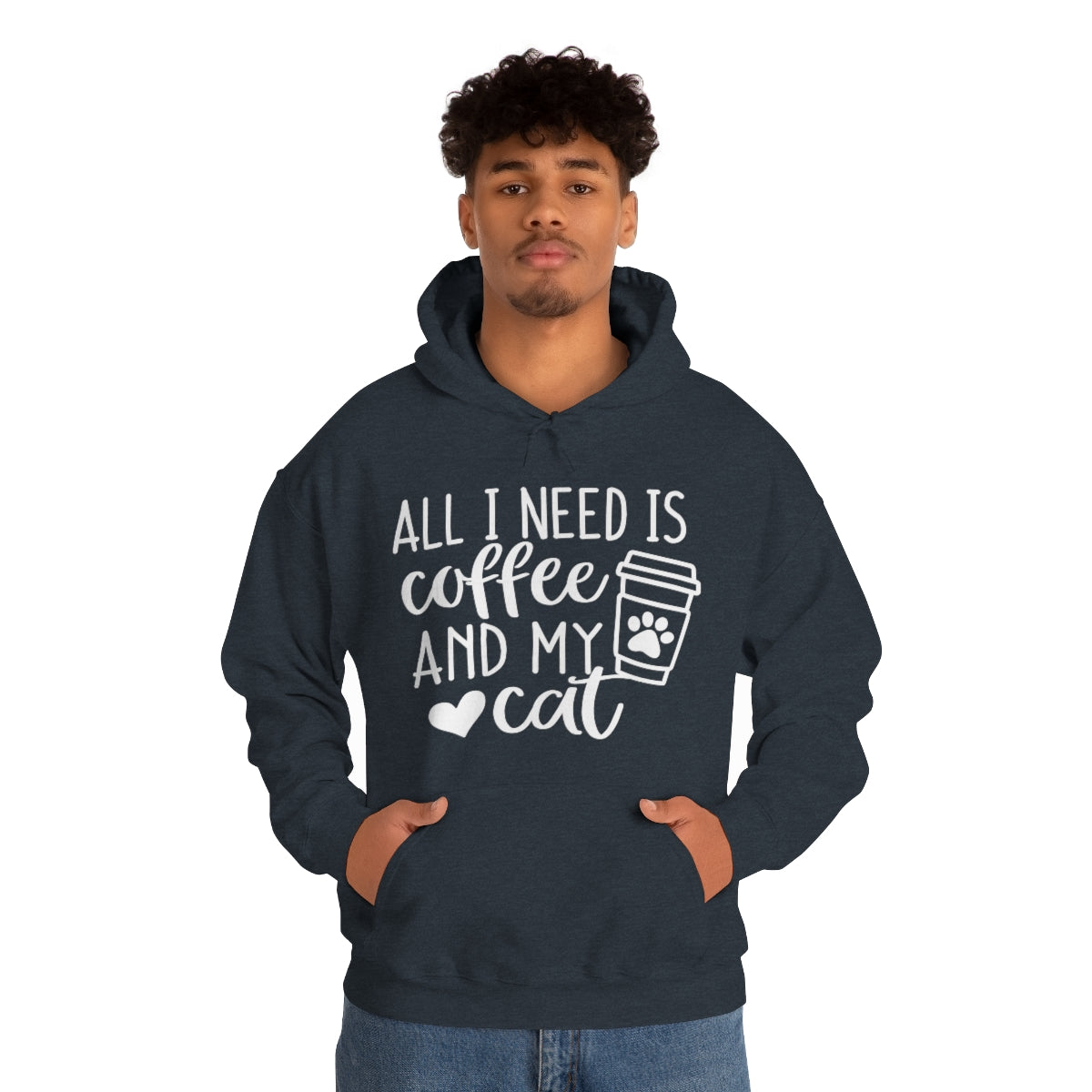 P- All I Need Is Coffee and My Cat Hoodie