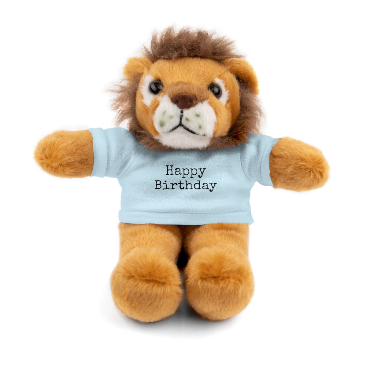SA- Happy Birthday Black Font Stuffed Animals with Tee