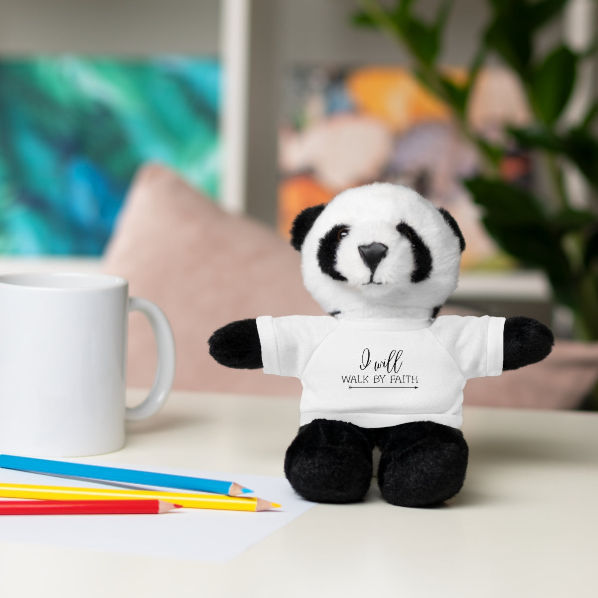 C- I Will Walk By Faith Stuffed Animals with Tee
