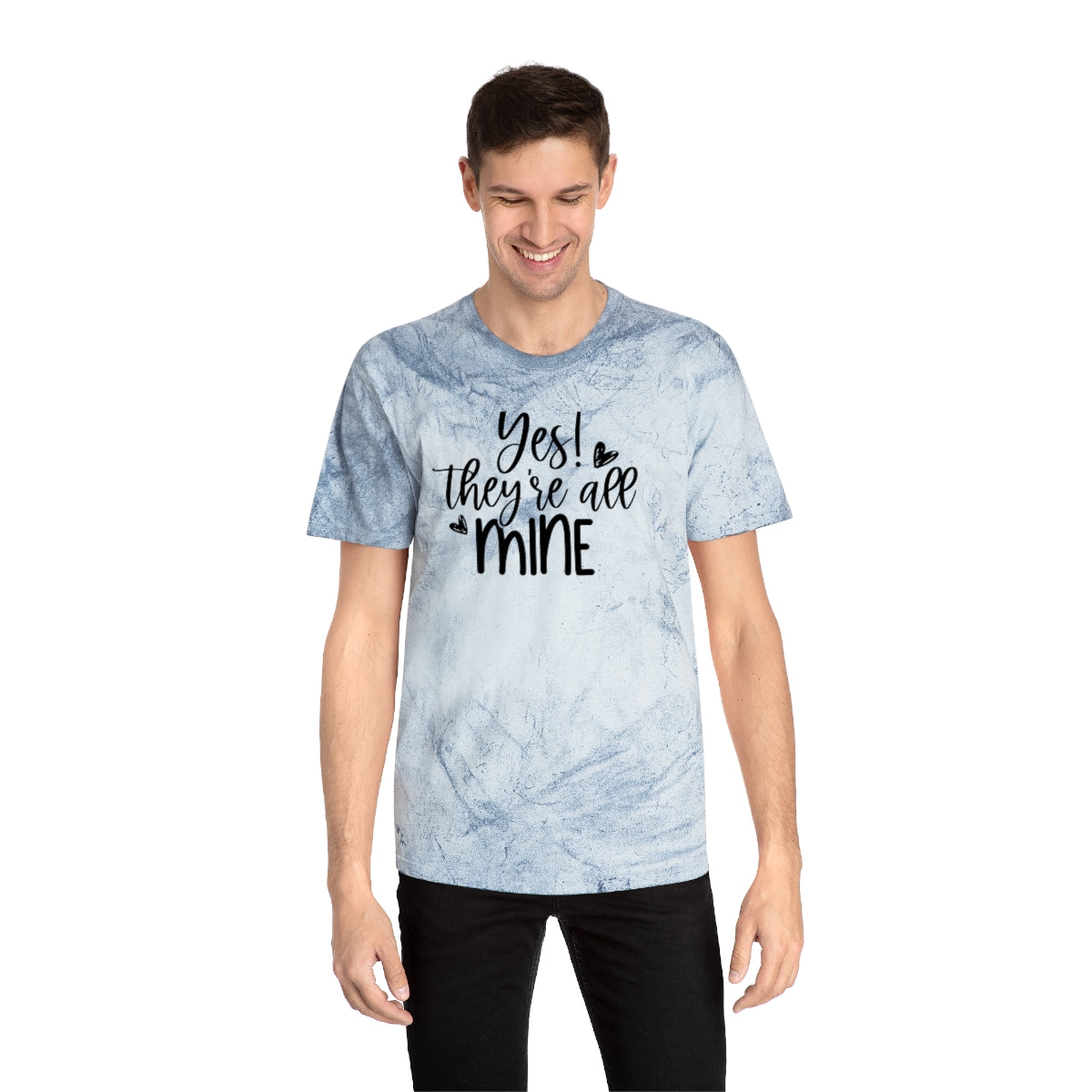 M- Yes They're All Mine Color Blast Tee