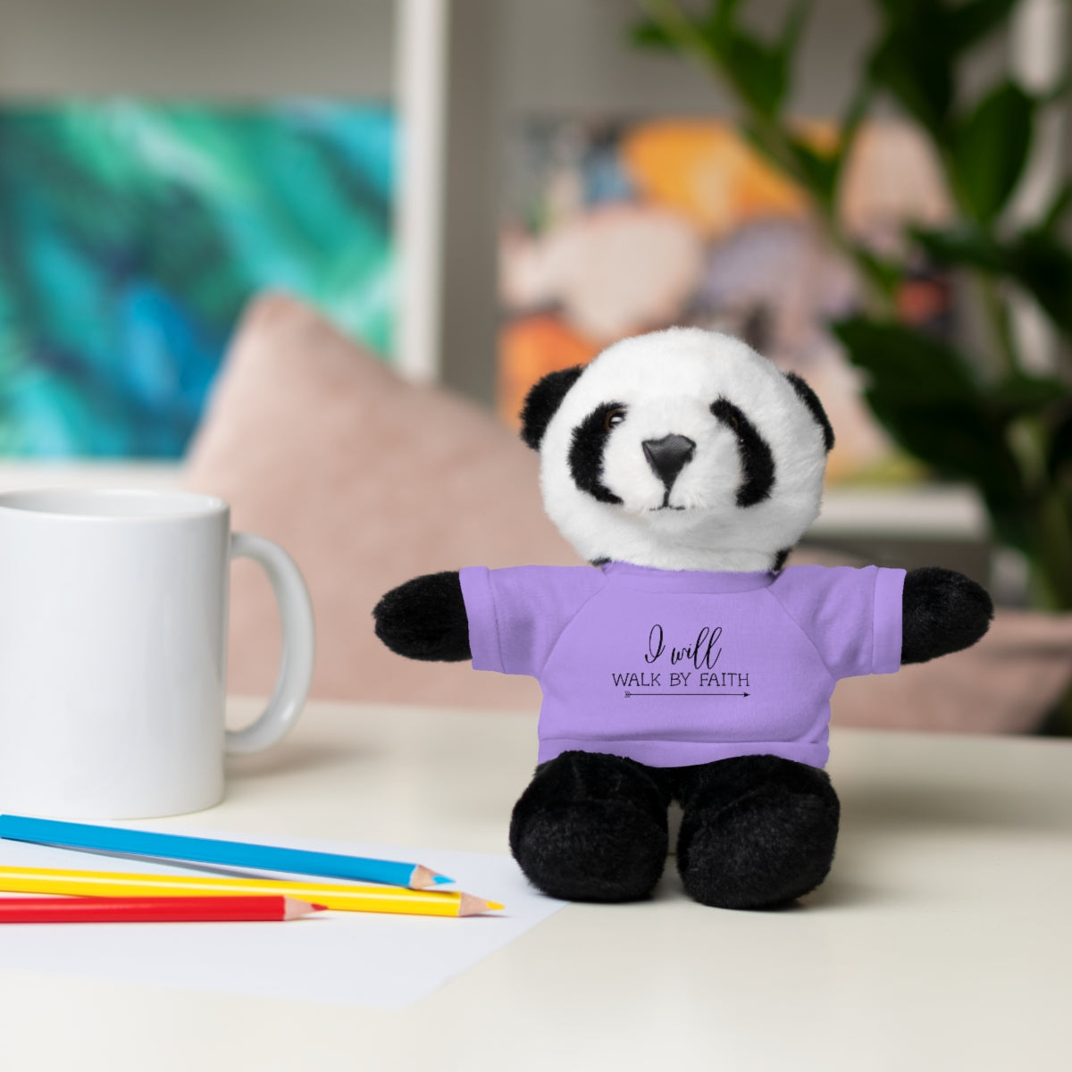 C- I Will Walk By Faith Stuffed Animals with Tee