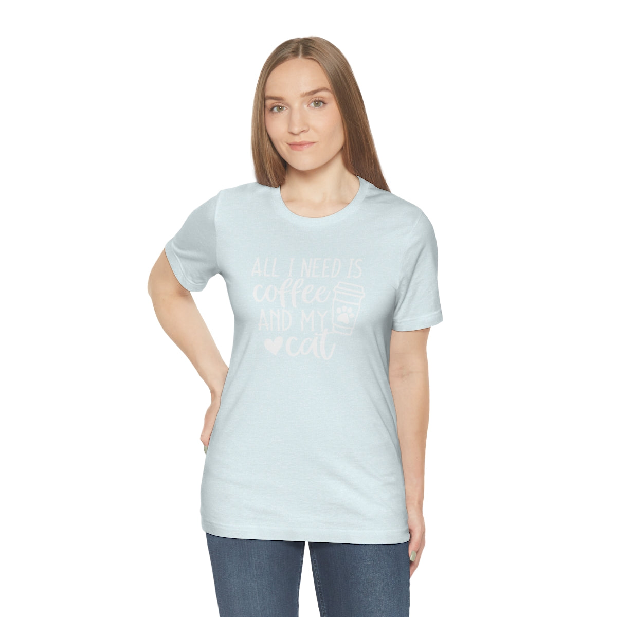 P- All I Need is Coffee and My Cat Tee