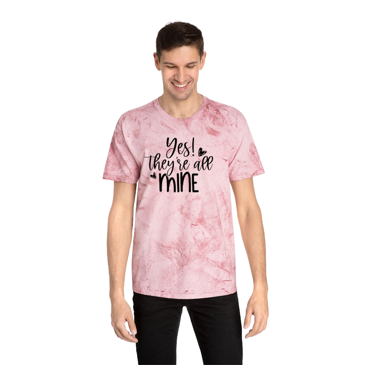 M- Yes They're All Mine Color Blast Tee