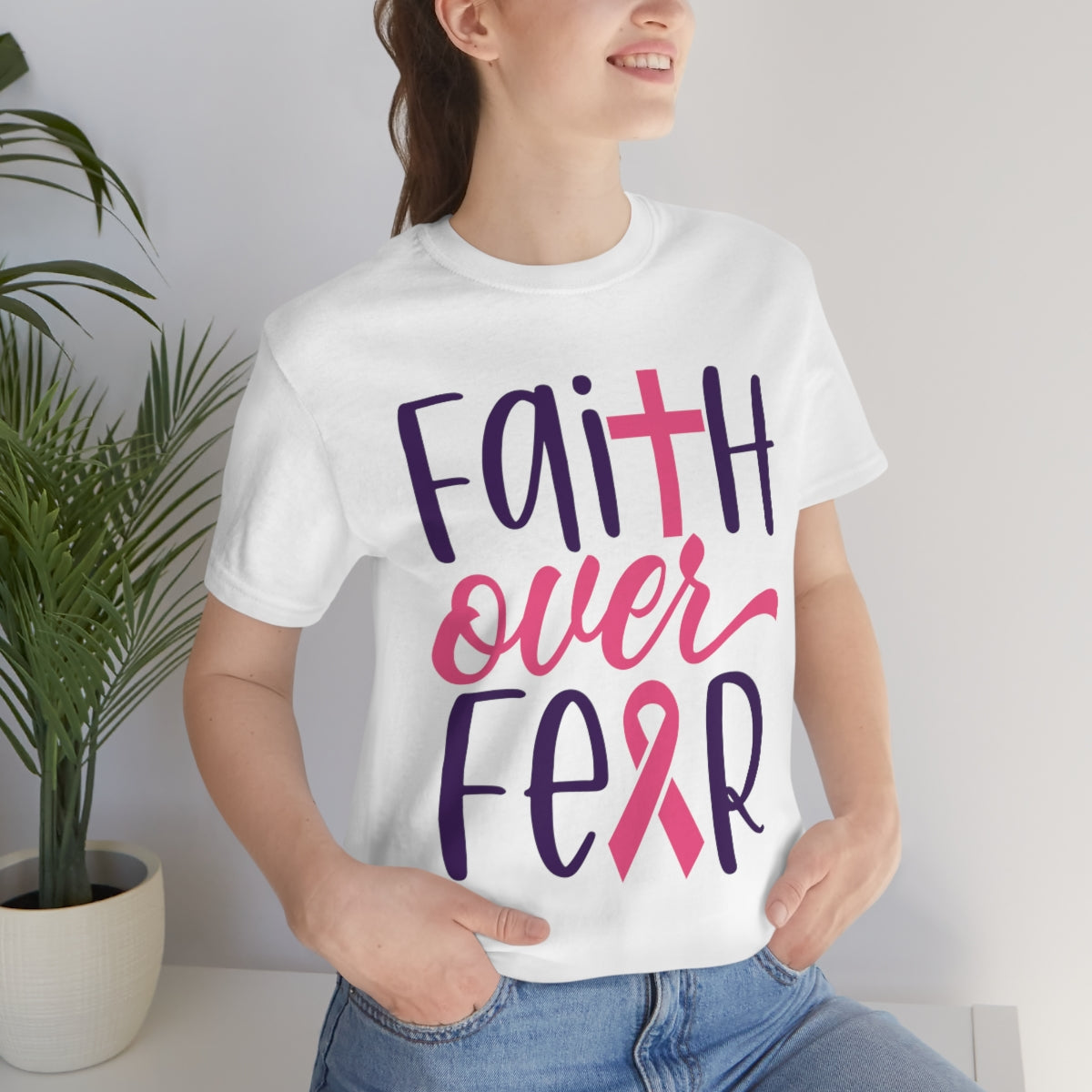 CAN- Faith Over Fear Cancer  Tee
