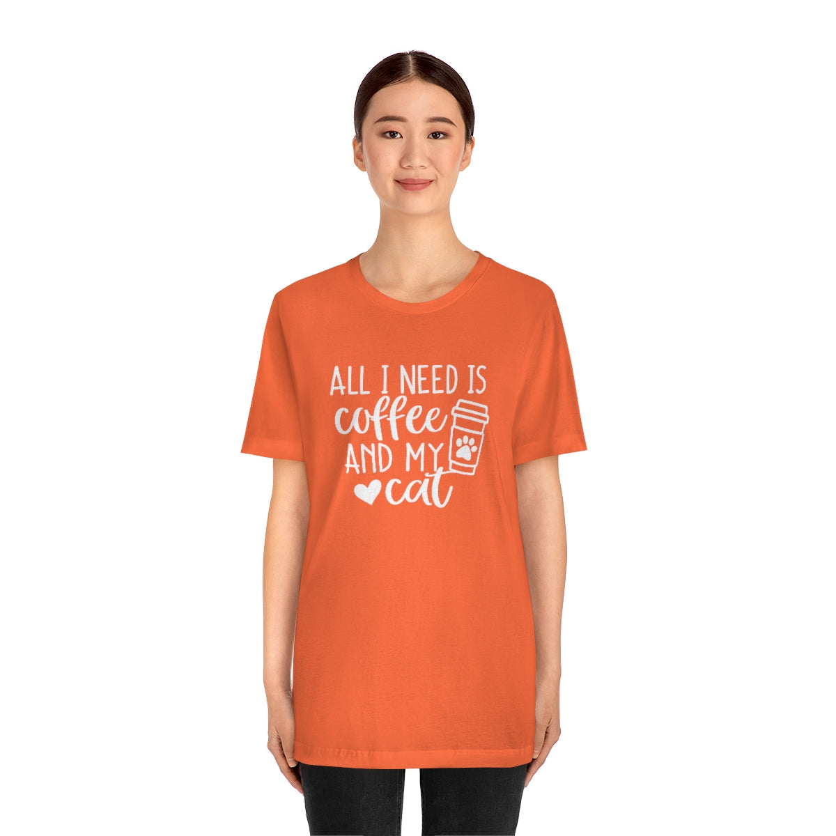 P- All I Need is Coffee and My Cat Tee