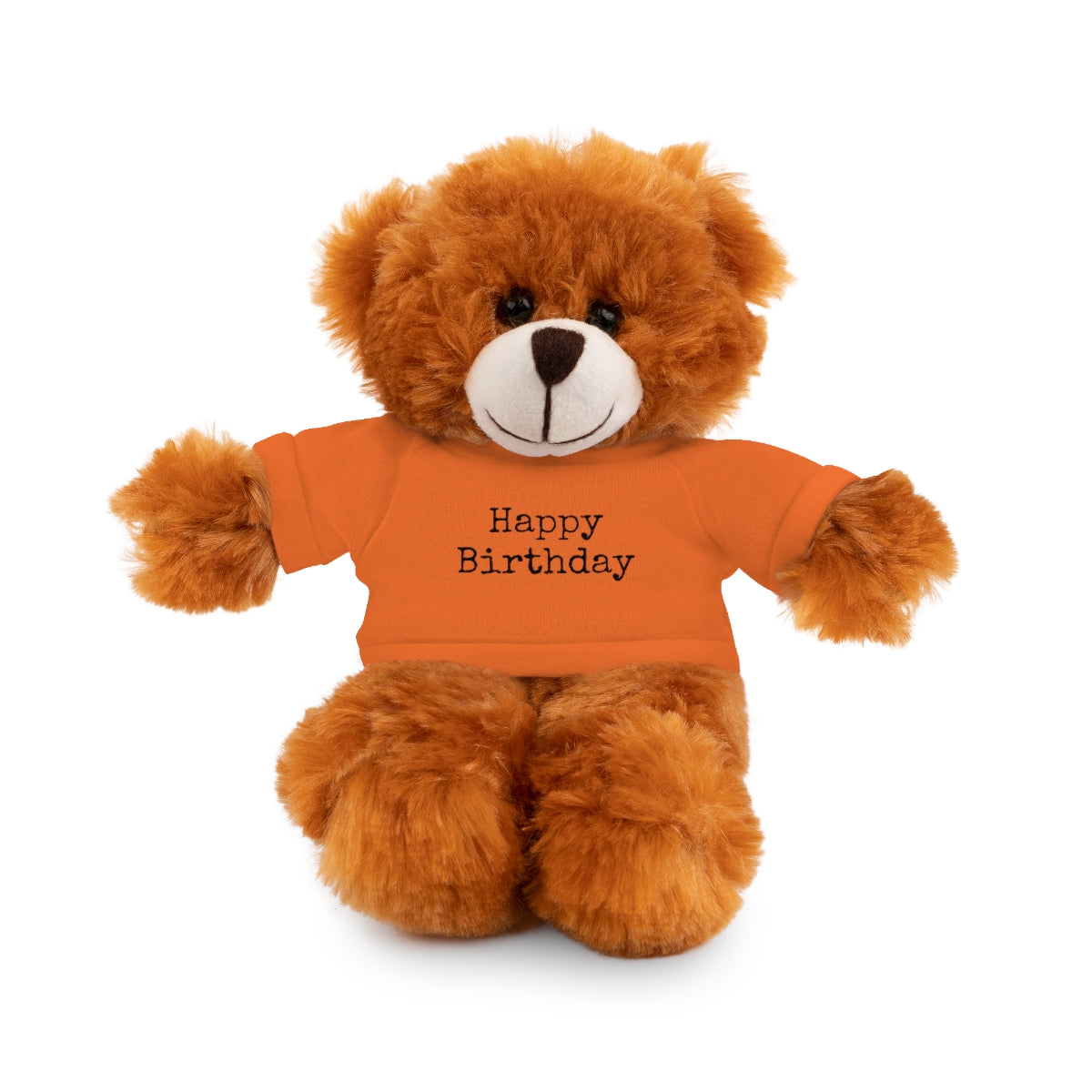 SA- Happy Birthday Black Font Stuffed Animals with Tee