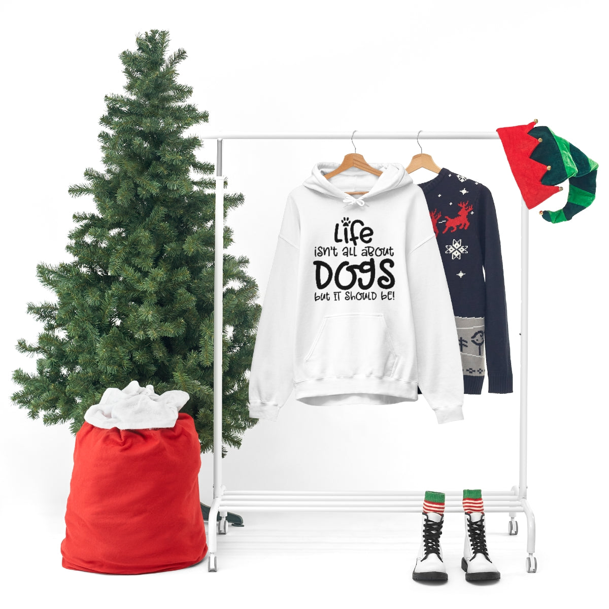 P- Life Isn't All About Dogs Hoodie