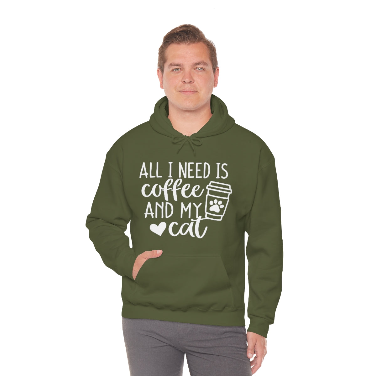 P- All I Need Is Coffee and My Cat Hoodie