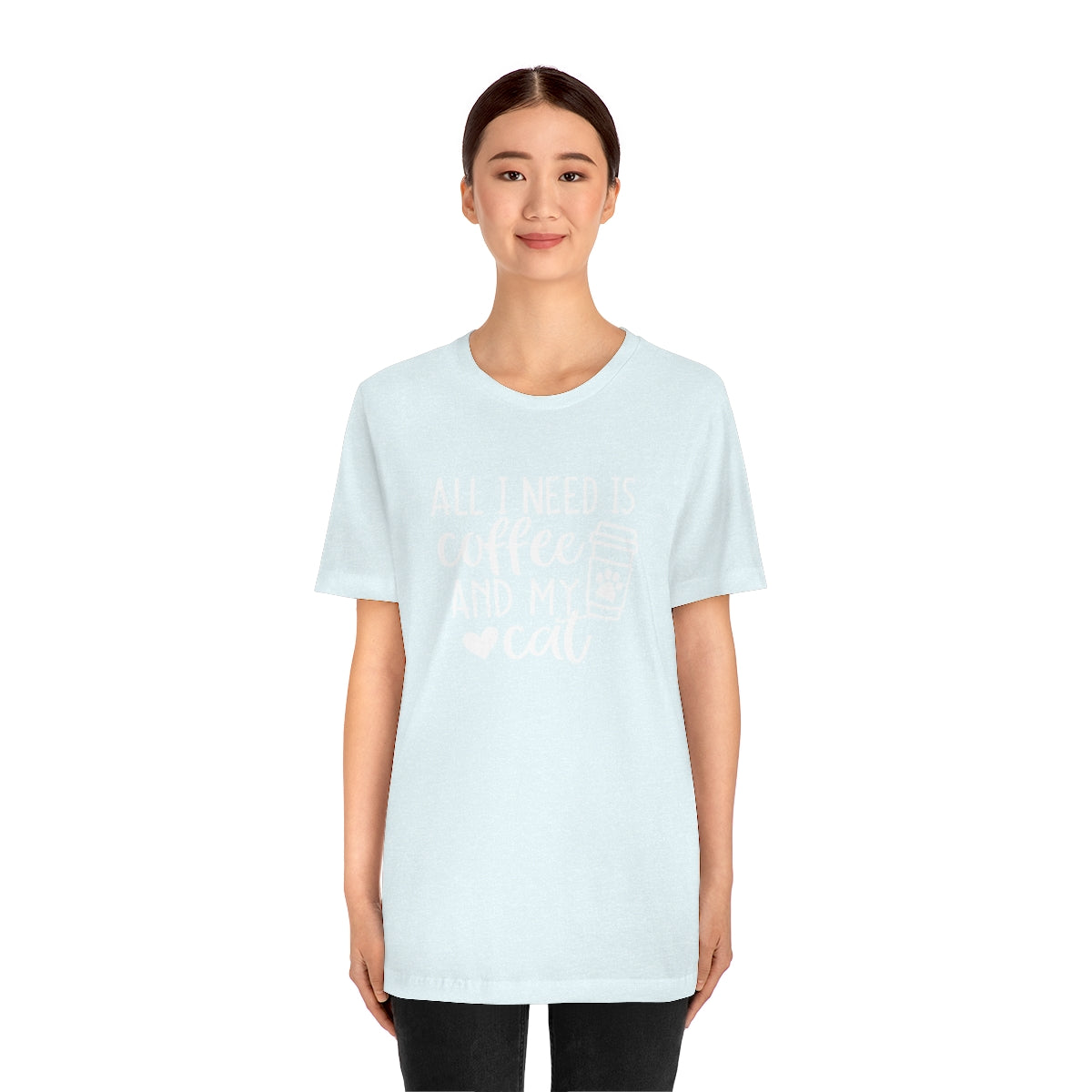 P- All I Need is Coffee and My Cat Tee