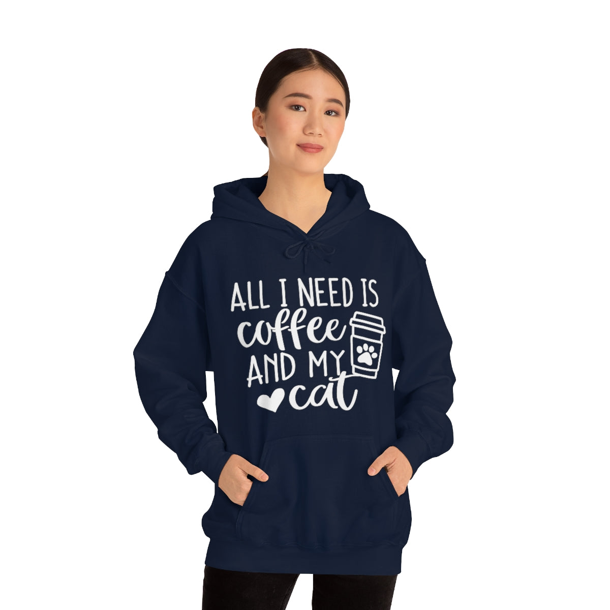 P- All I Need Is Coffee and My Cat Hoodie