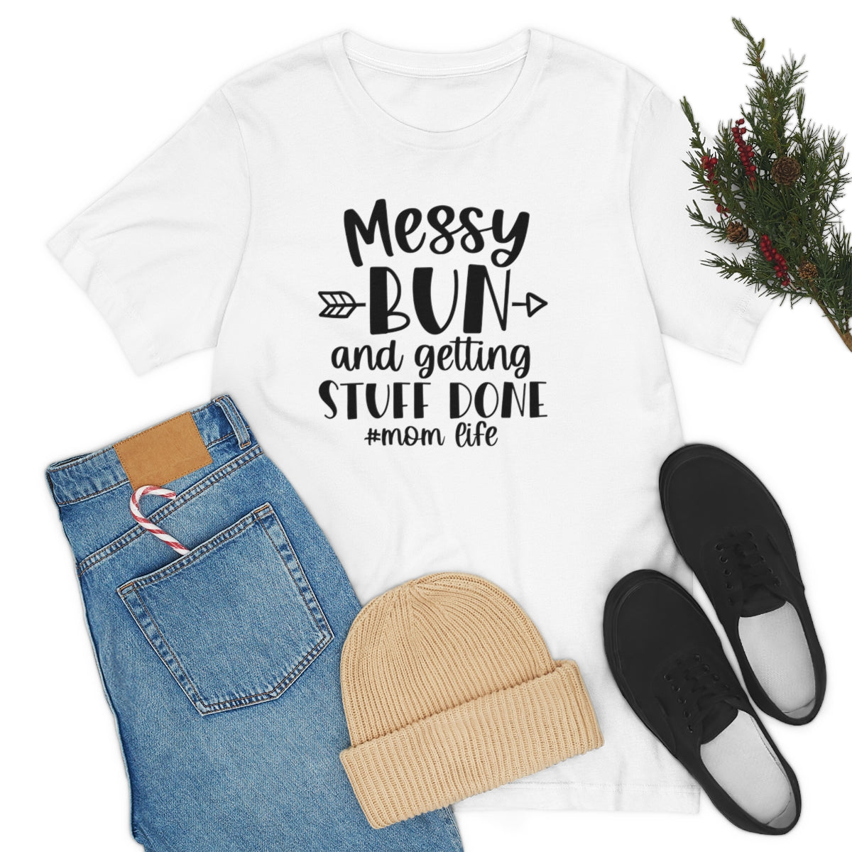 M- Messy Bun Tee