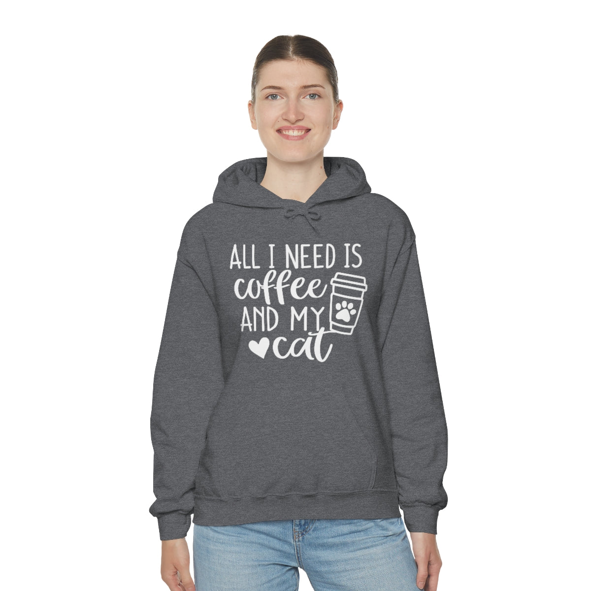 P- All I Need Is Coffee and My Cat Hoodie