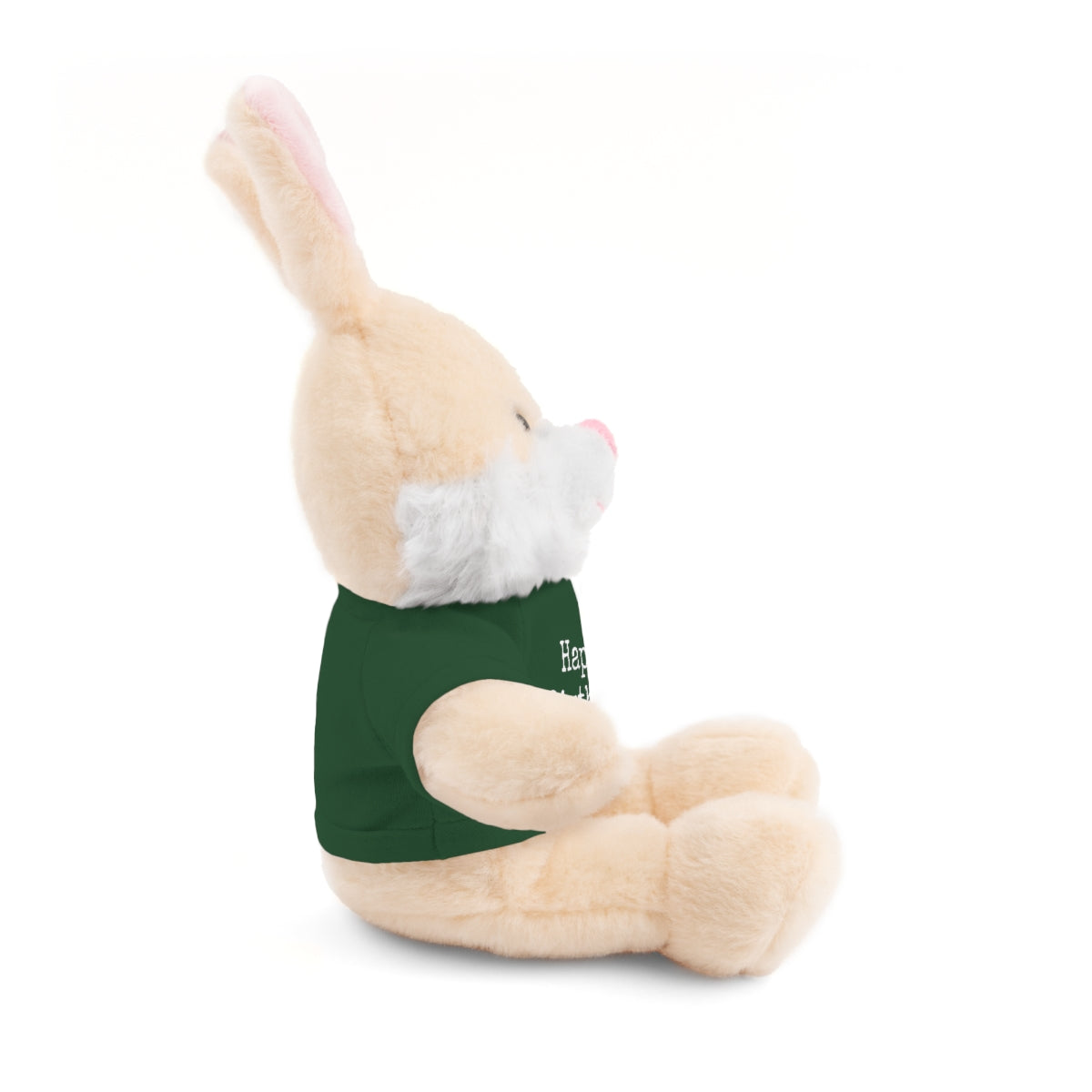 SA- Happy Birthday White Font Stuffed Animals with Tee