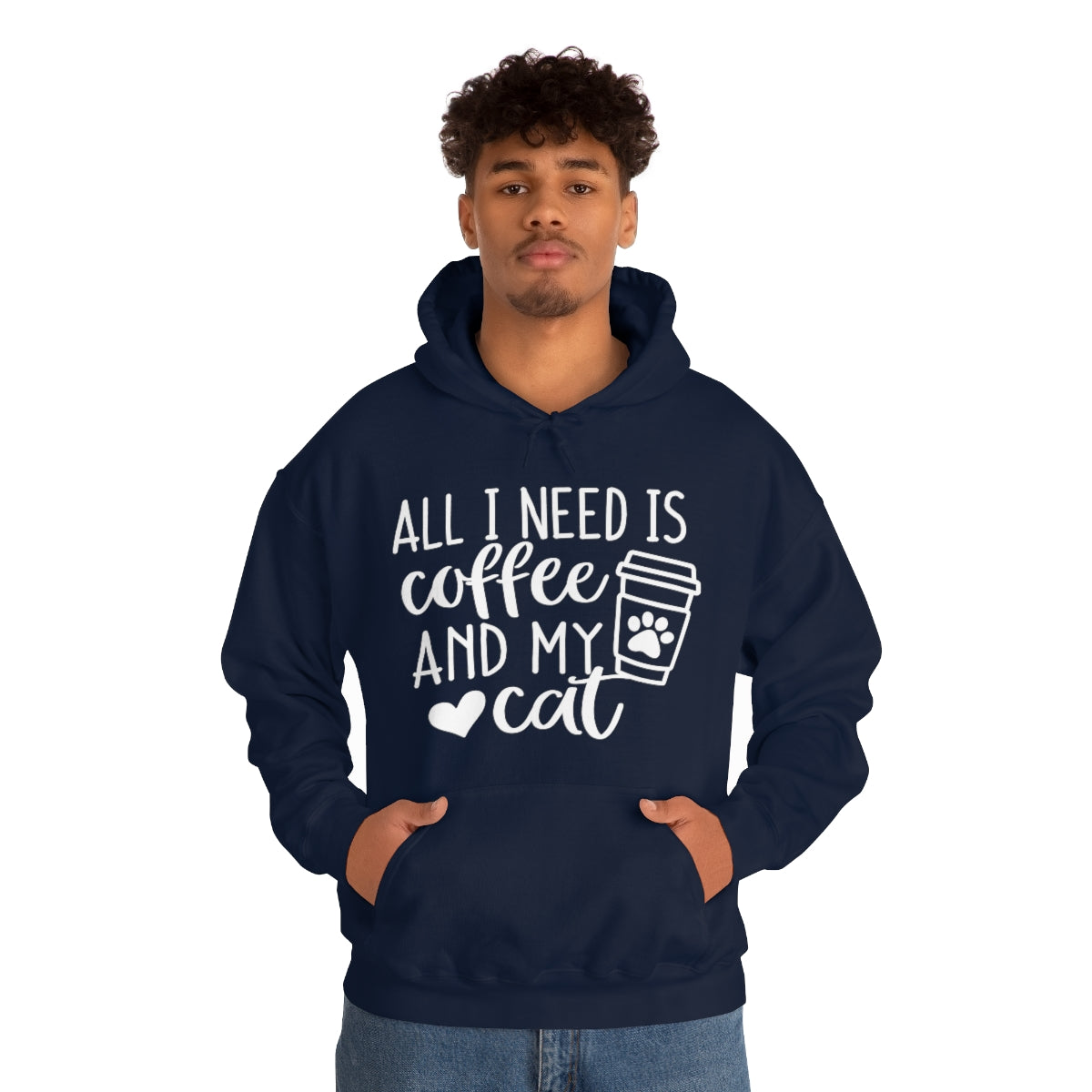 P- All I Need Is Coffee and My Cat Hoodie