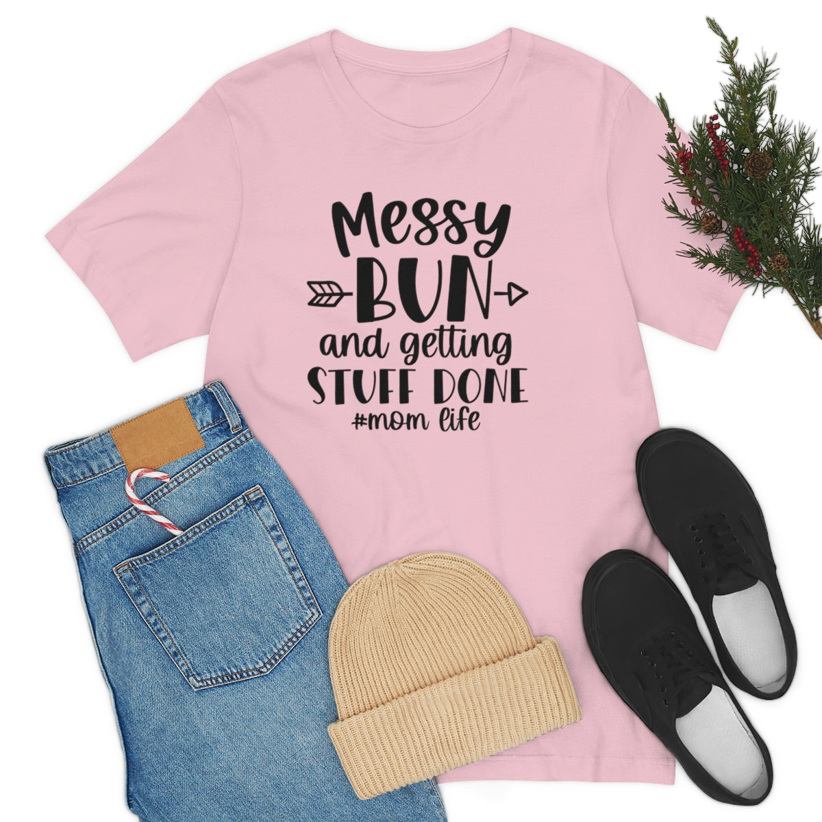 M- Messy Bun Tee