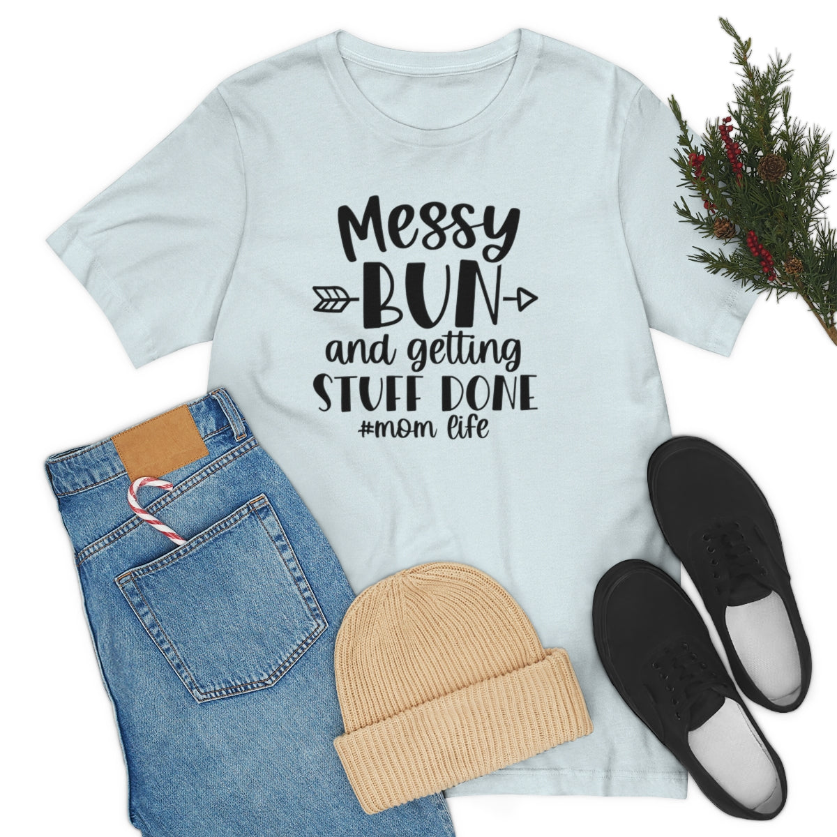 M- Messy Bun Tee